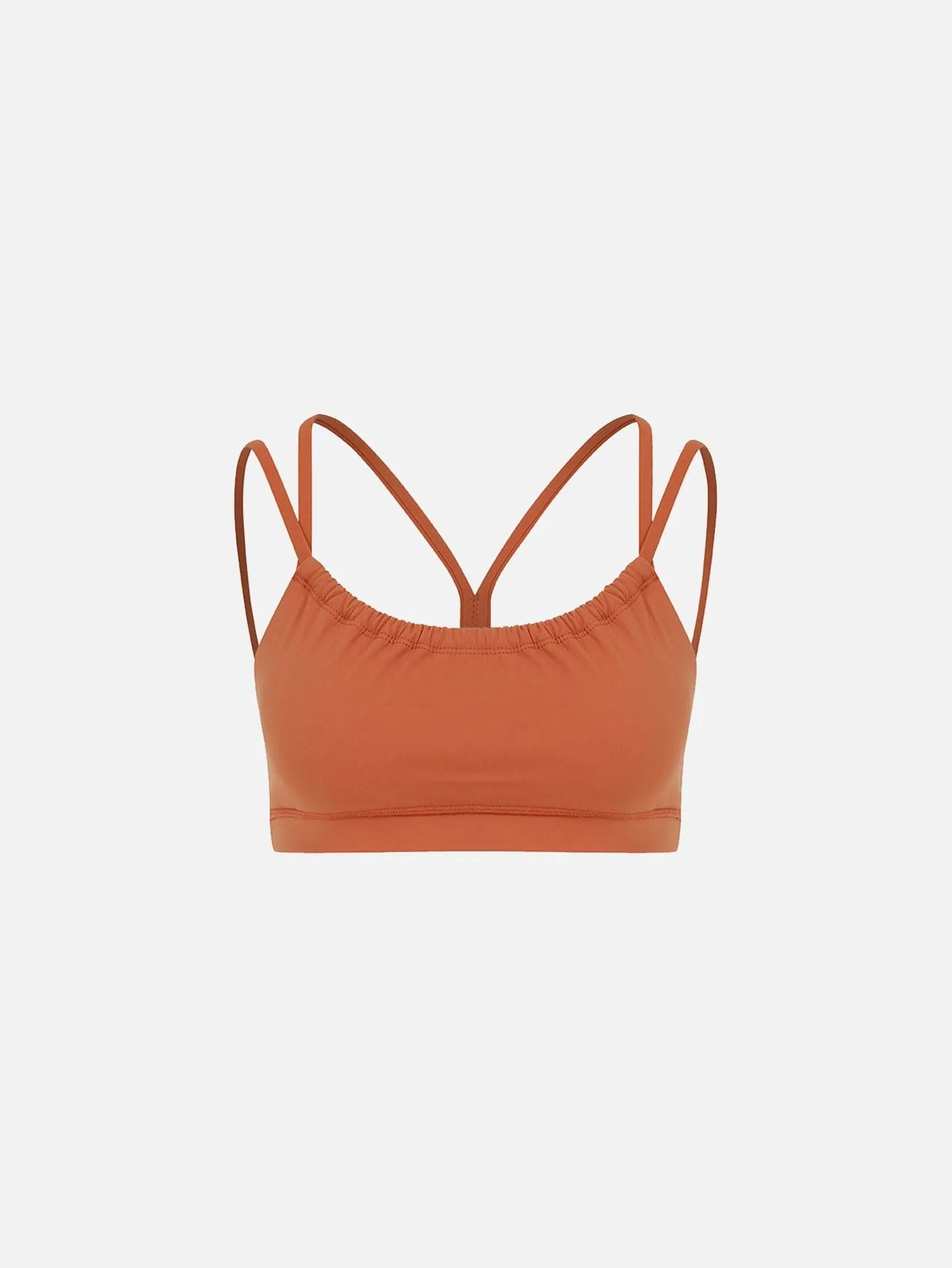 Benito Slim Straps Sports Bra - Baked Clay