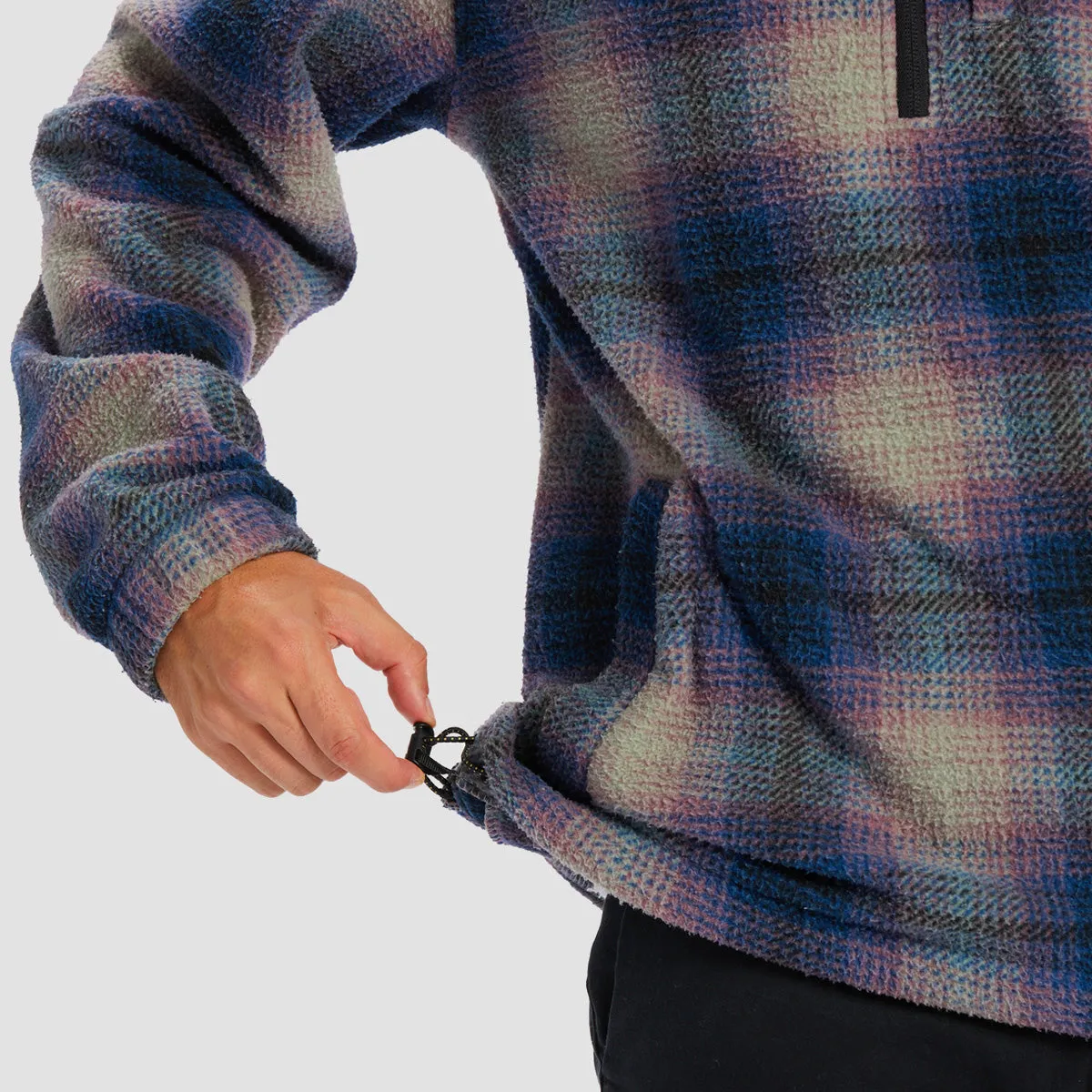 Billabong Boundary Half-Zip Mock Neck Fleece Dark Blue