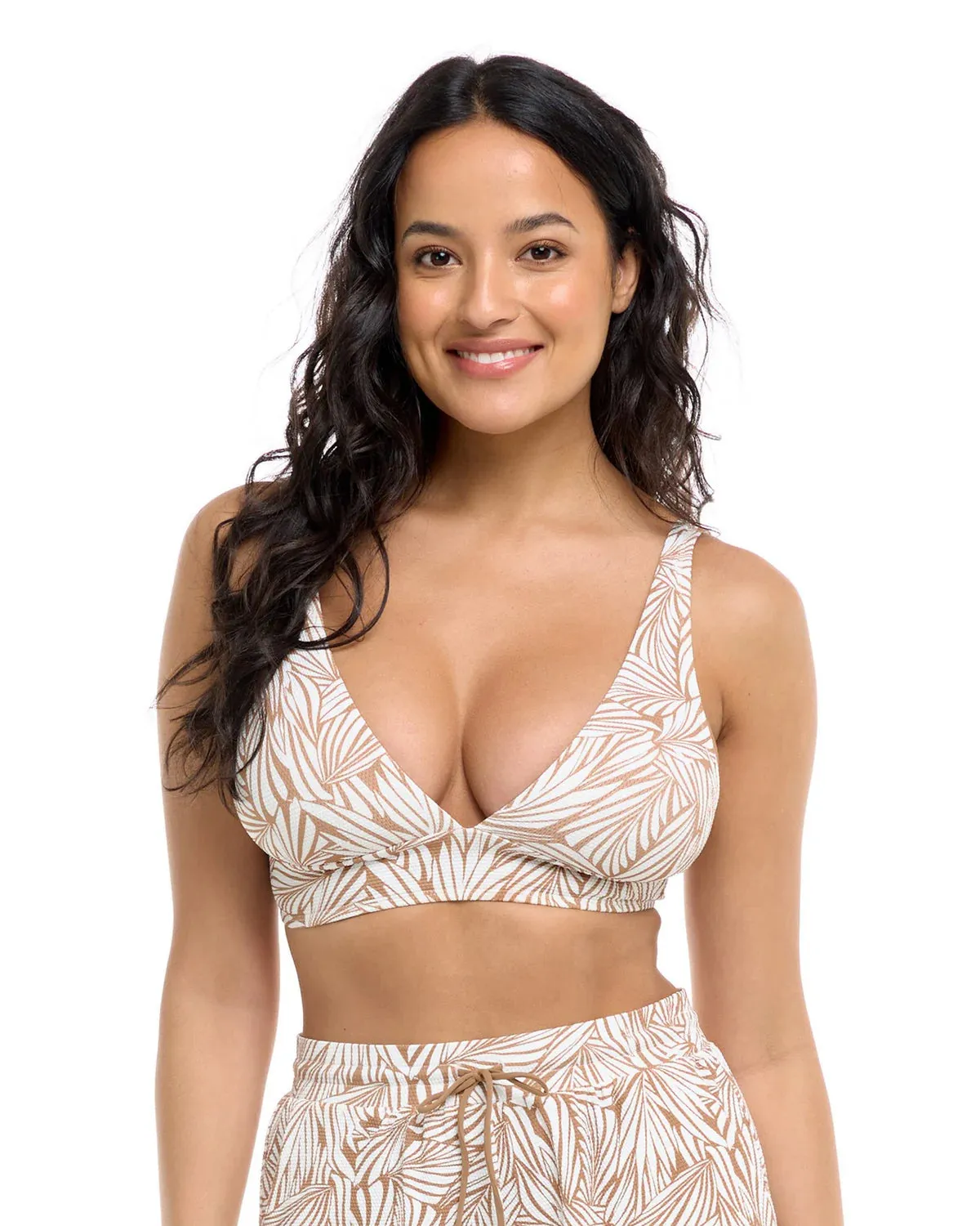 Biomes Isabella Wide Band Triangle Top In Tan - Skye