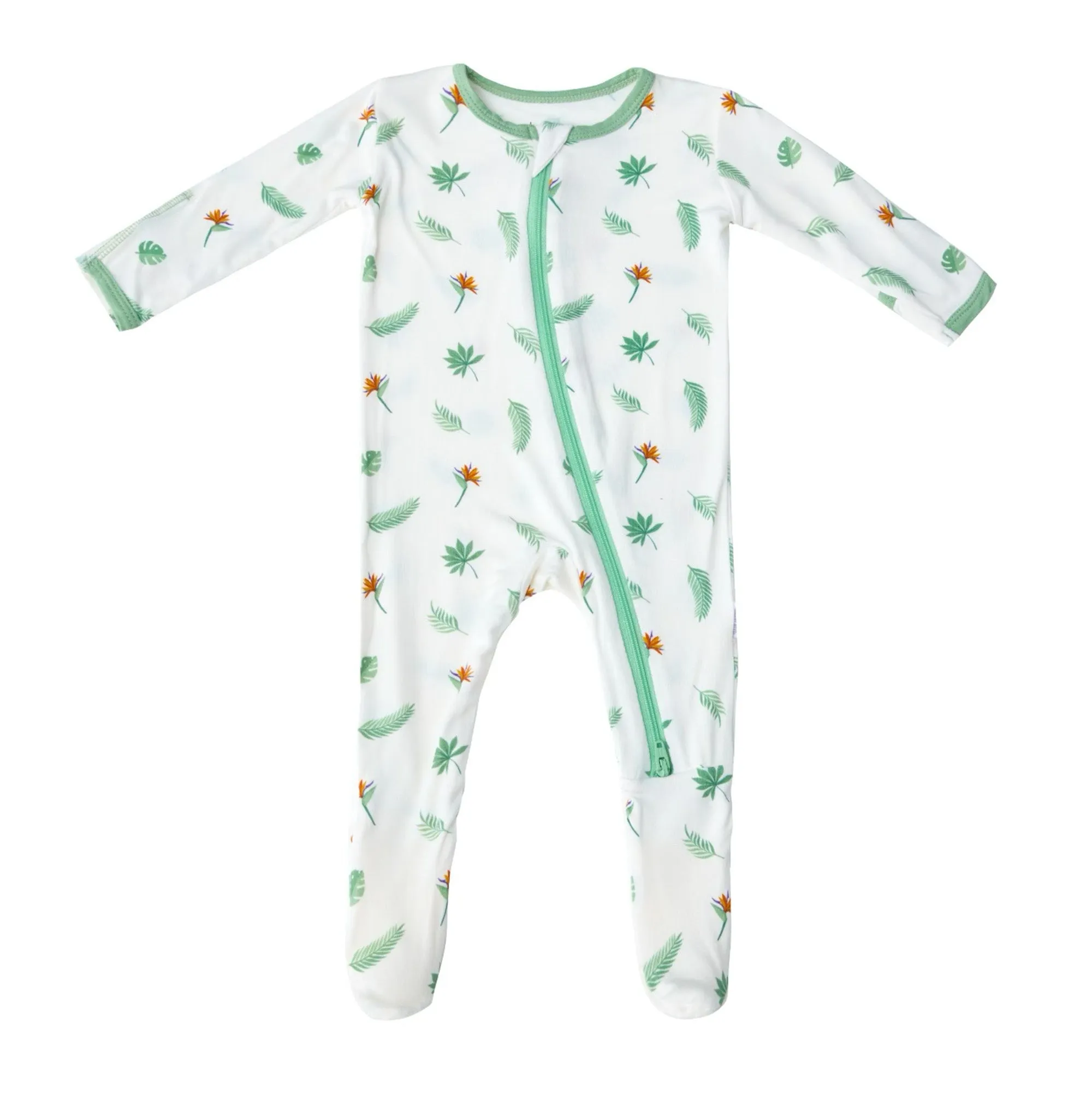 Bird of Paradise Zippered Footie