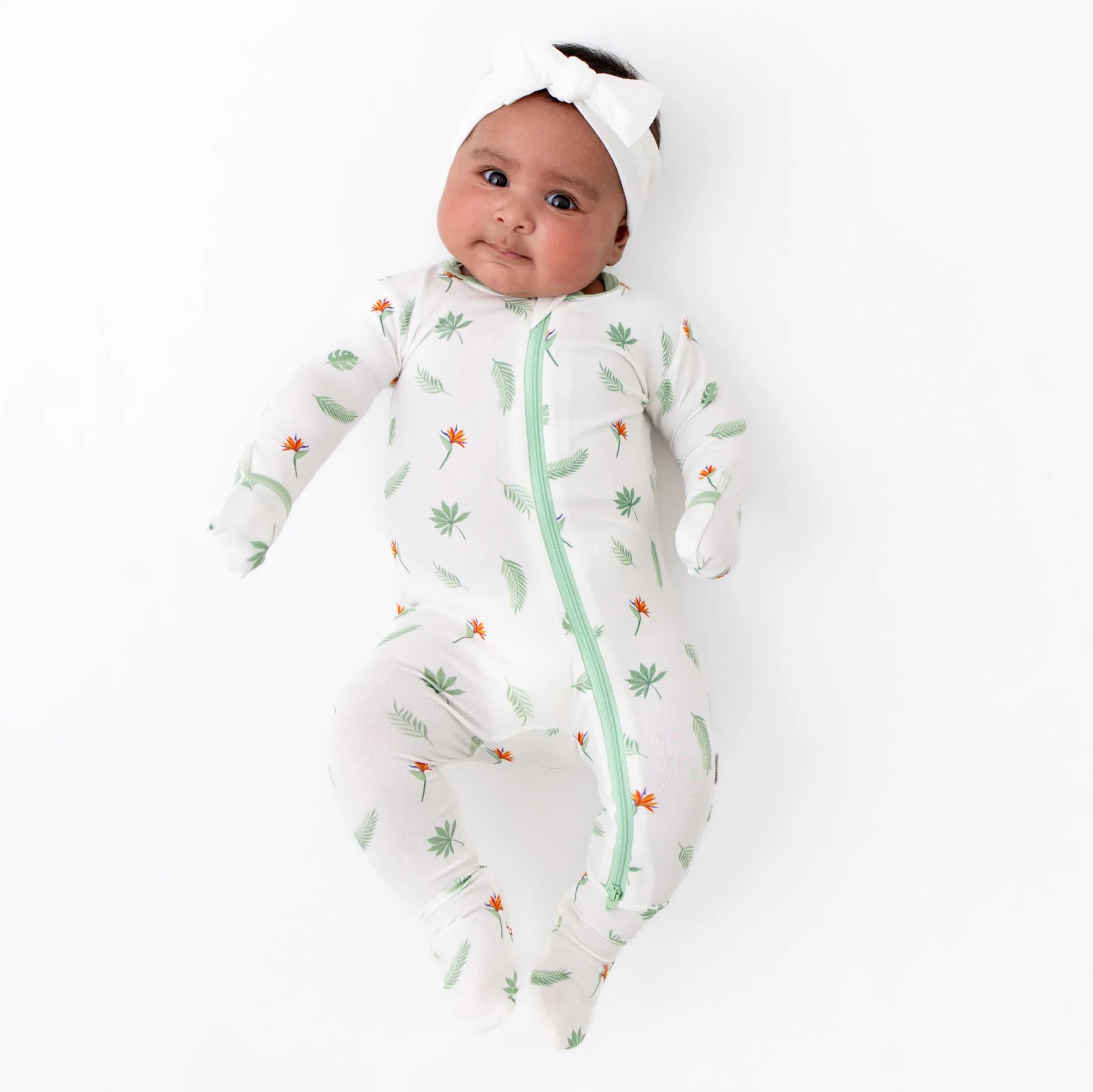 Bird of Paradise Zippered Footie