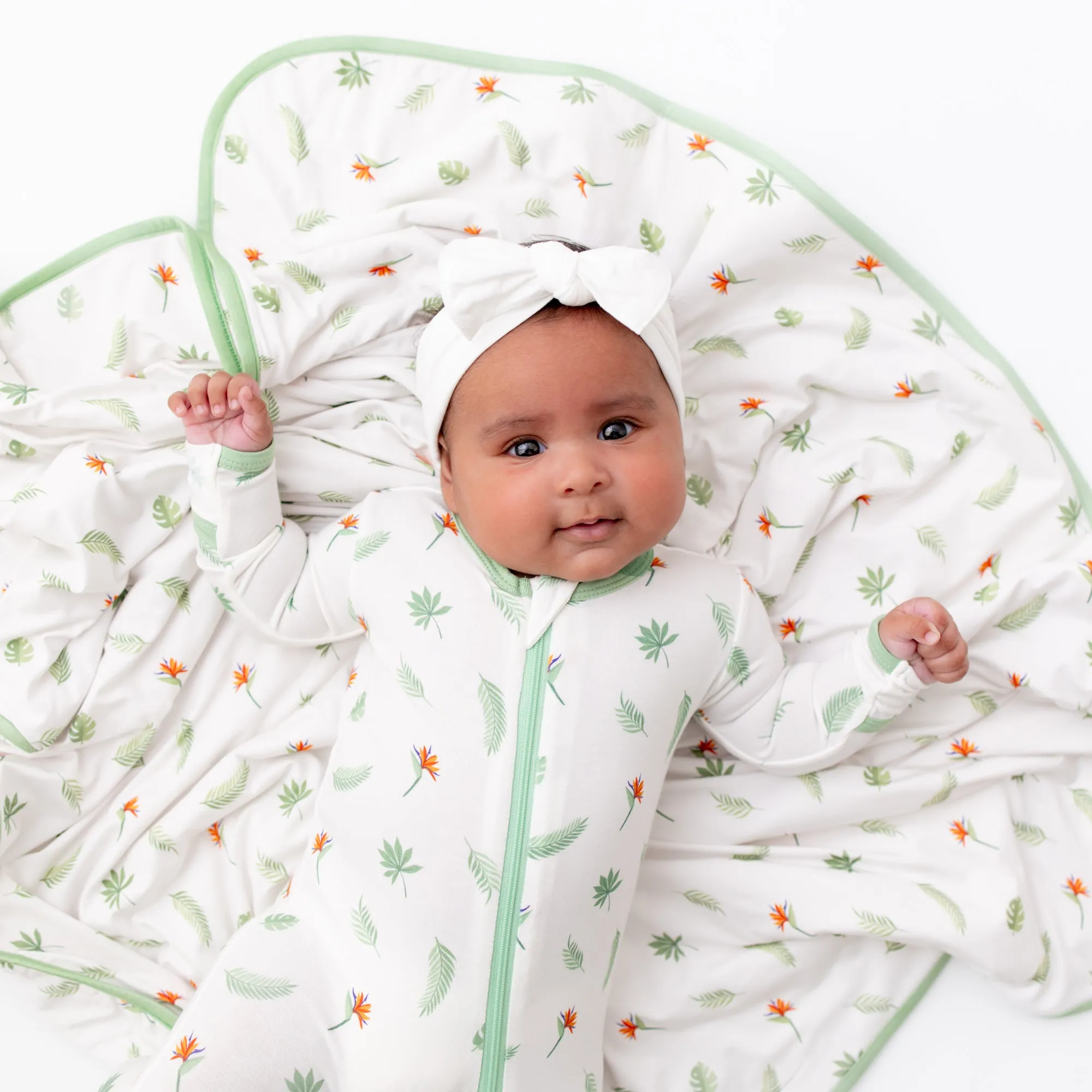 Bird of Paradise Zippered Footie