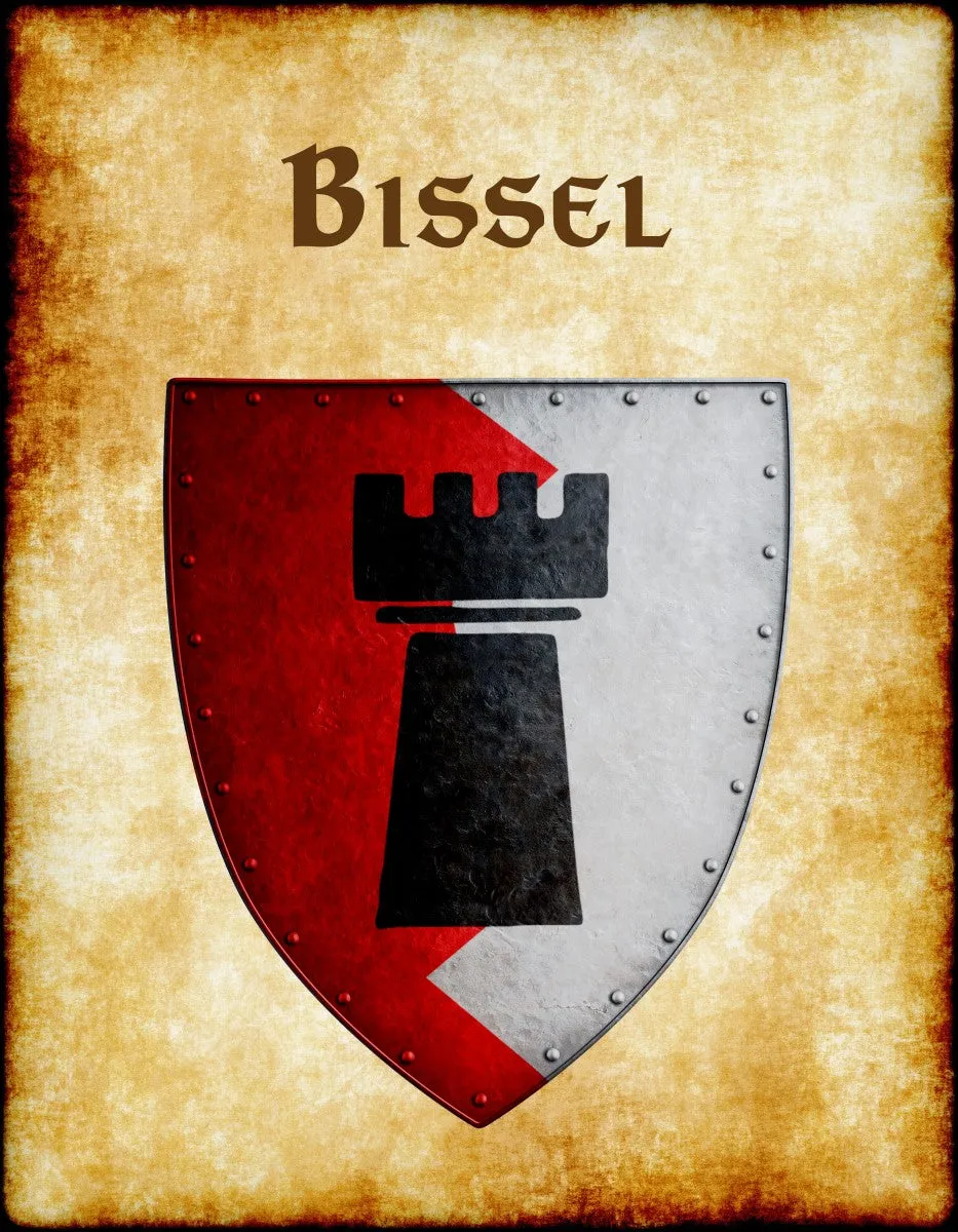 Bissel Heraldry of Greyhawk Anna Meyer Cartography Canvas Art Print