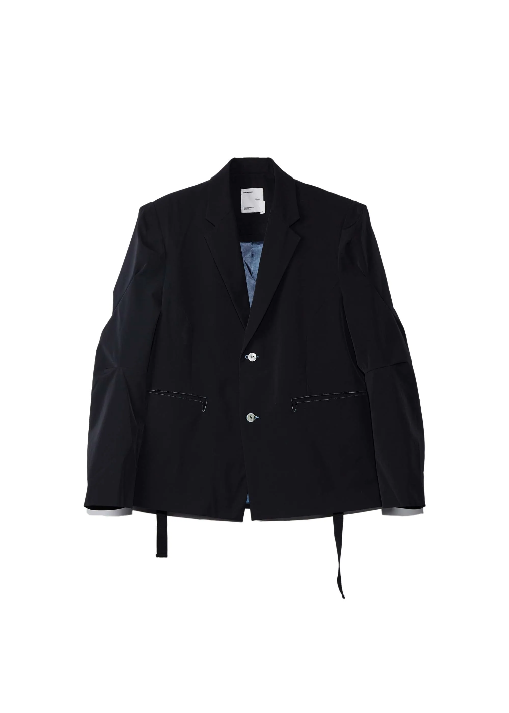 Black Darted Webbing Blazer