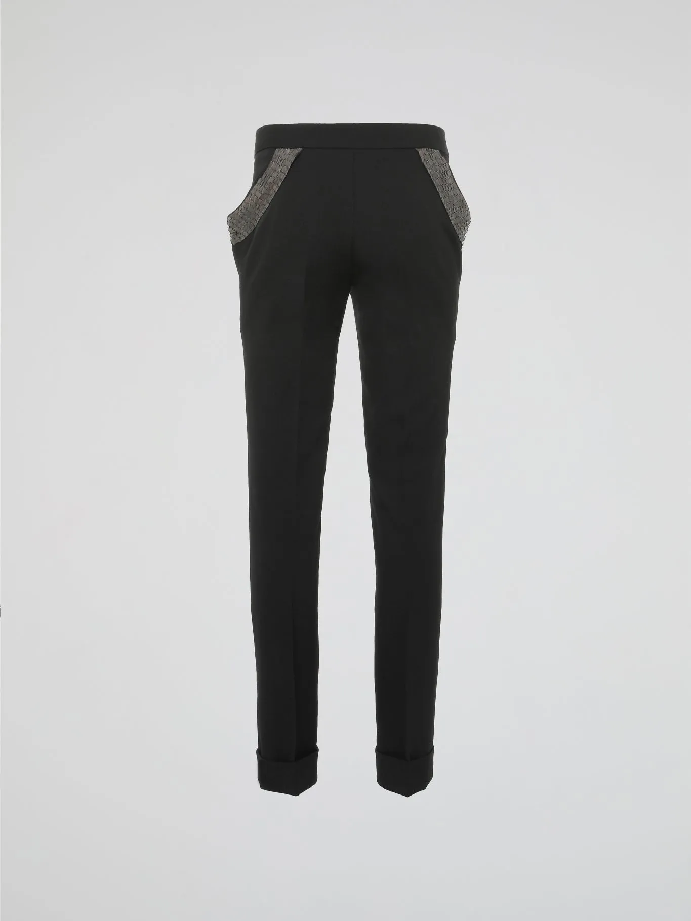 Black Embellished Trousers