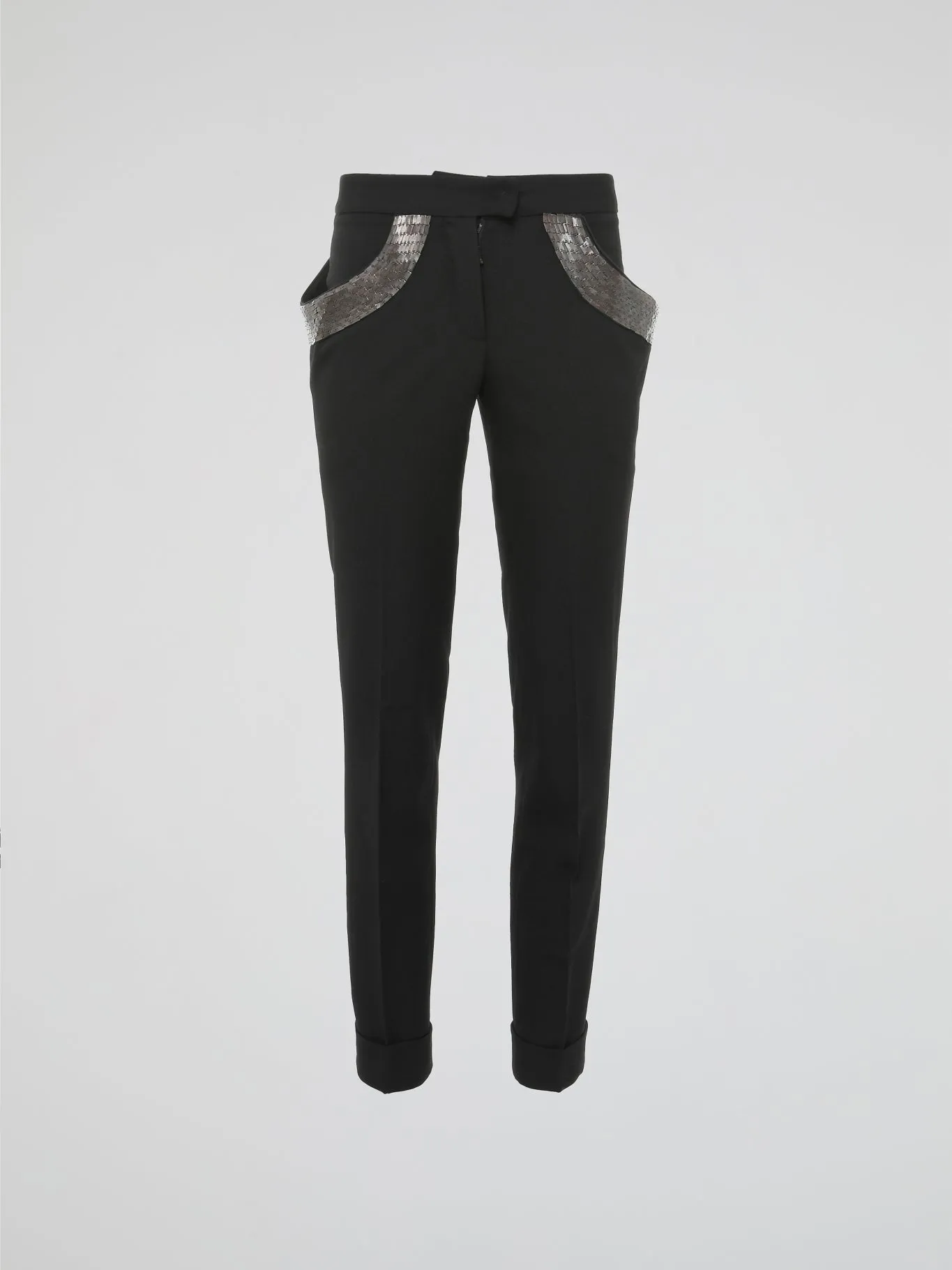 Black Embellished Trousers