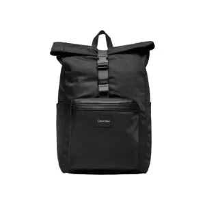 Black Roll Top Backpack