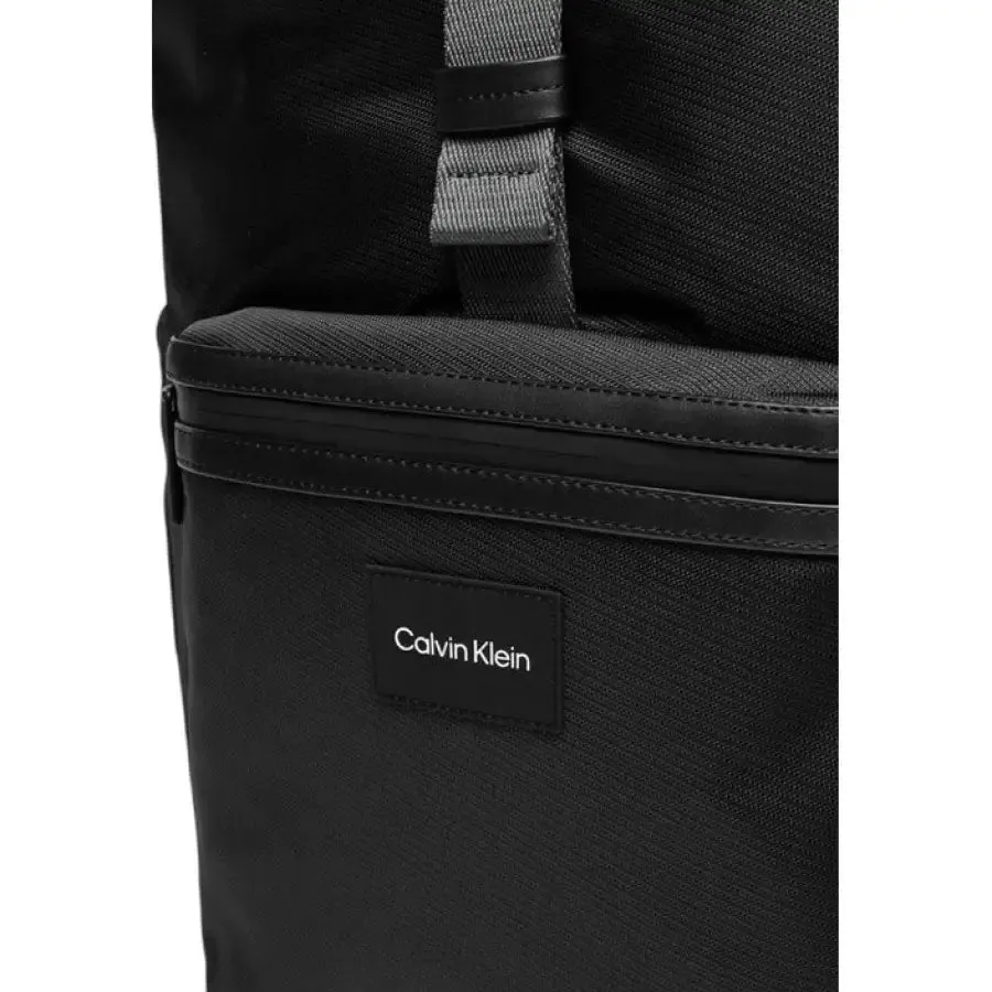 Black Roll Top Backpack
