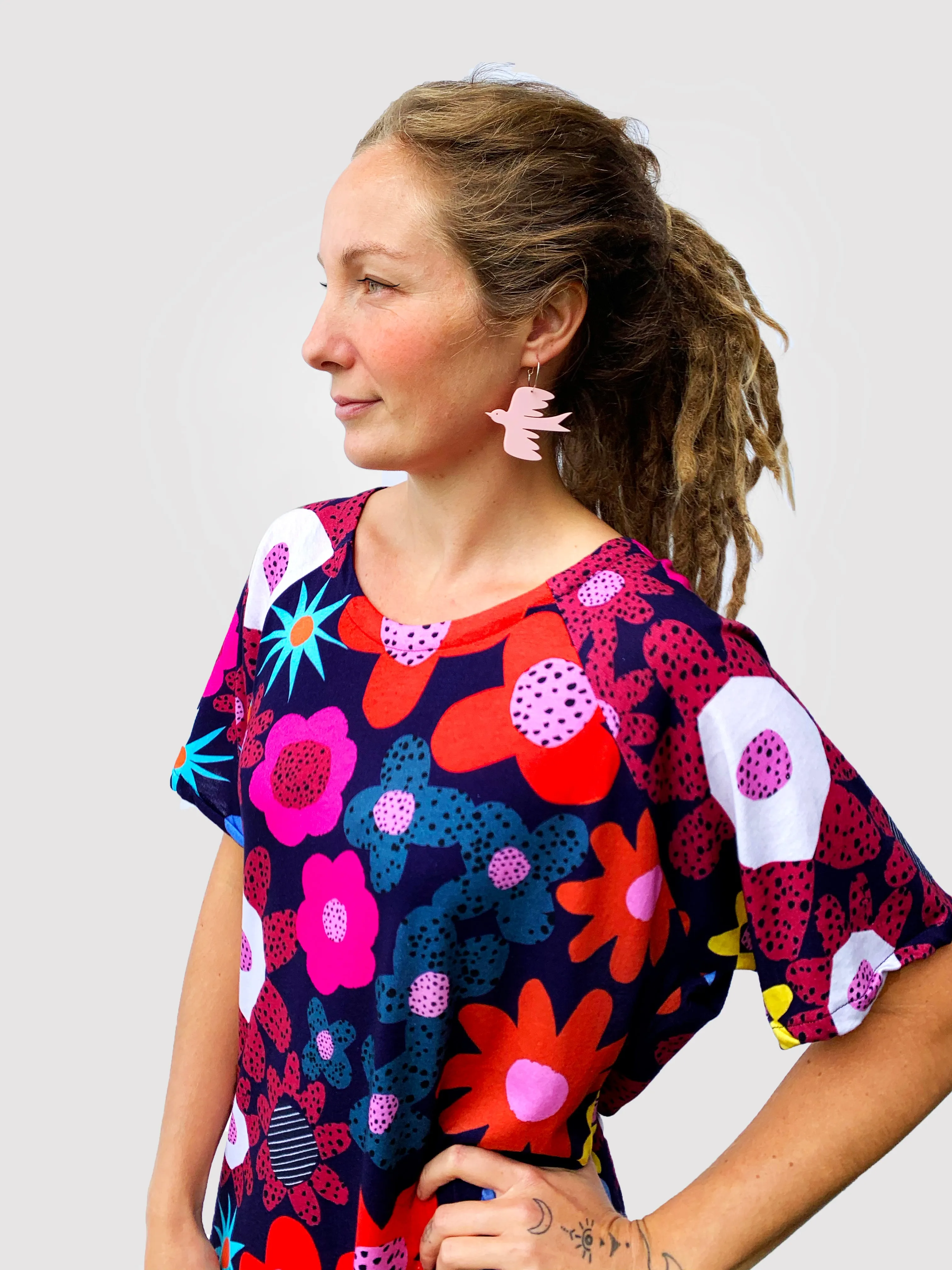 Blink Bloom jersey T'dress