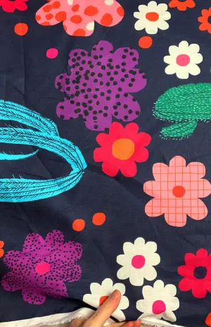Bloom cotton linen per metre