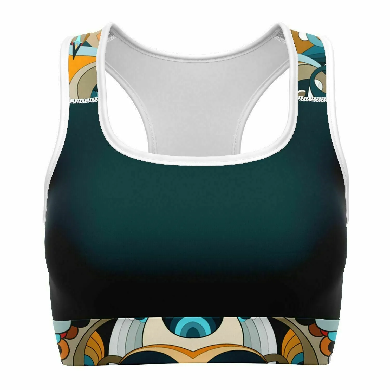 Blue Peru Sports Bra