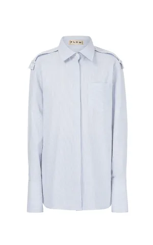 Blue Shirt with Shoulder Straps