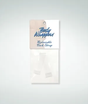 Body Wrappers Clear Replaceable Straps for Bra or Bodyliner