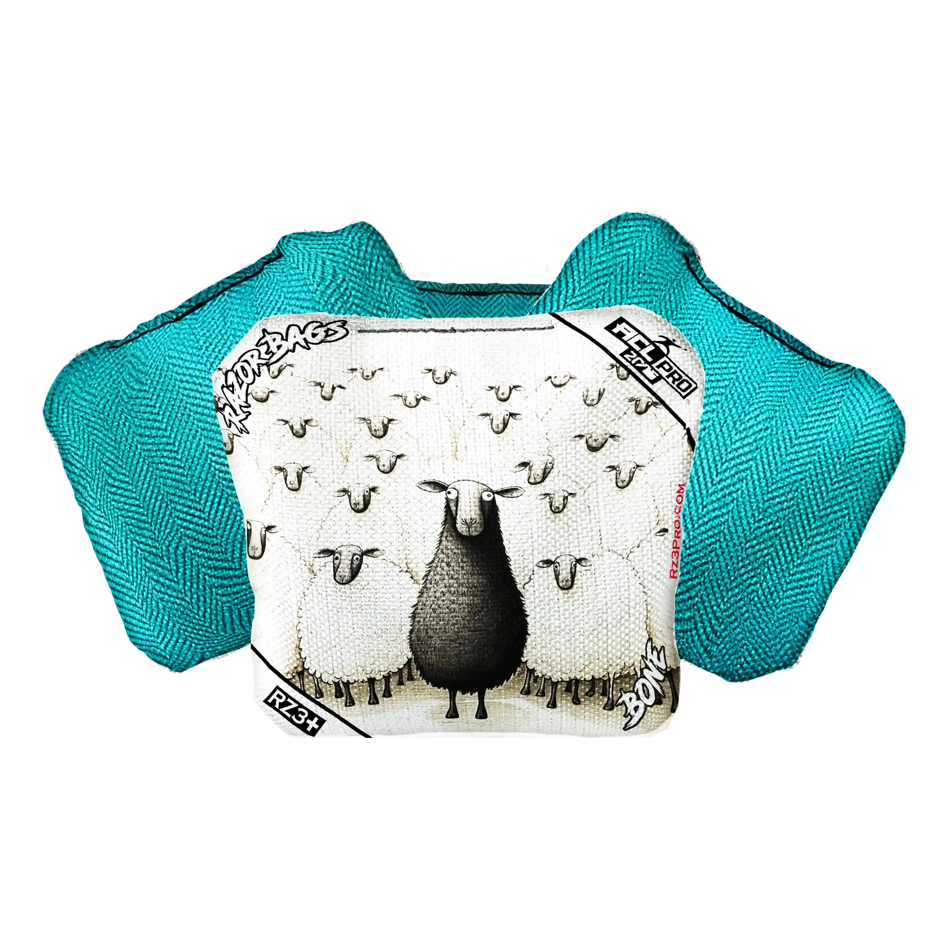 Bone | Black Sheep | ACL PRO Razor Cornhole Bags
