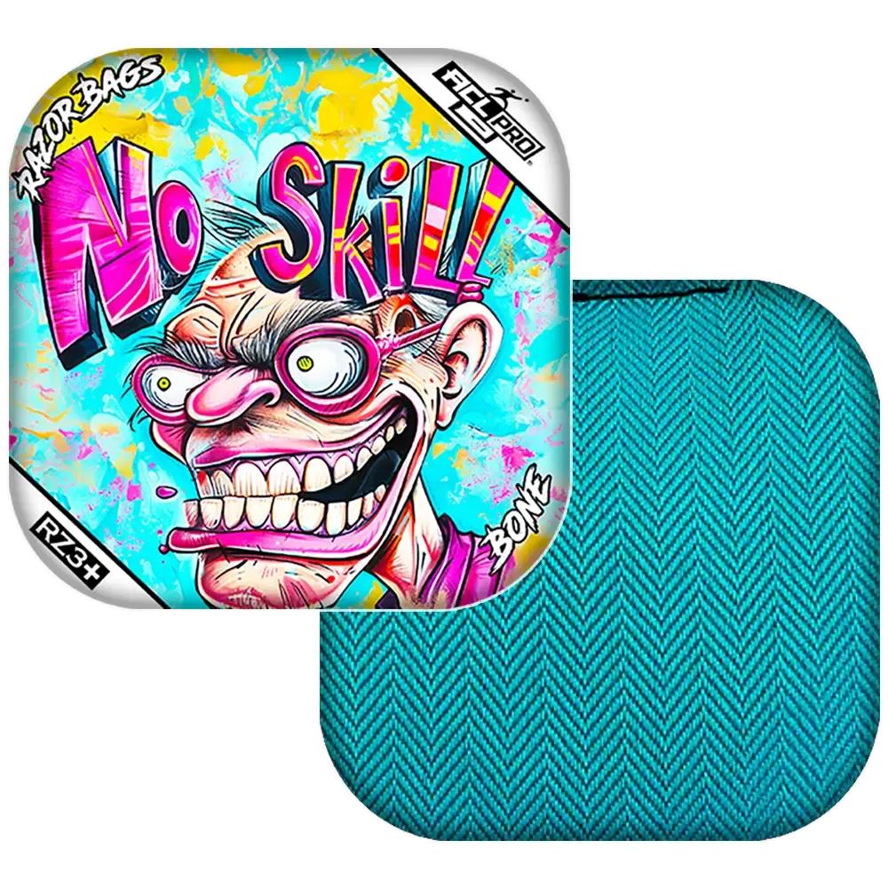 Bone | No Skill | ACL PRO Razor Cornhole Bags