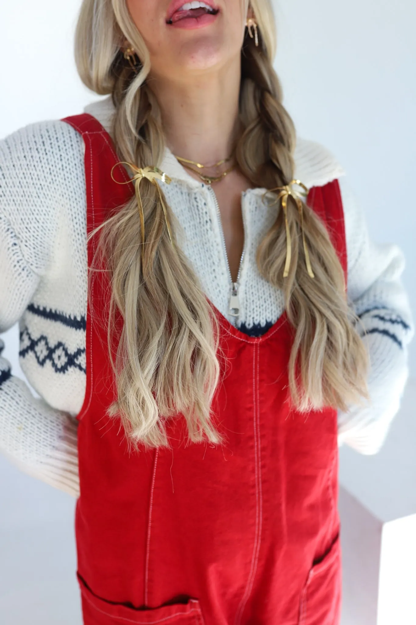 BOW PONYTAIL HAIR CUFF ( GOLD   SILVER )