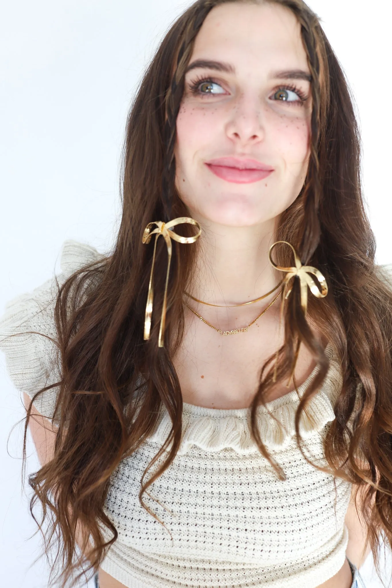 BOW PONYTAIL HAIR CUFF ( GOLD   SILVER )