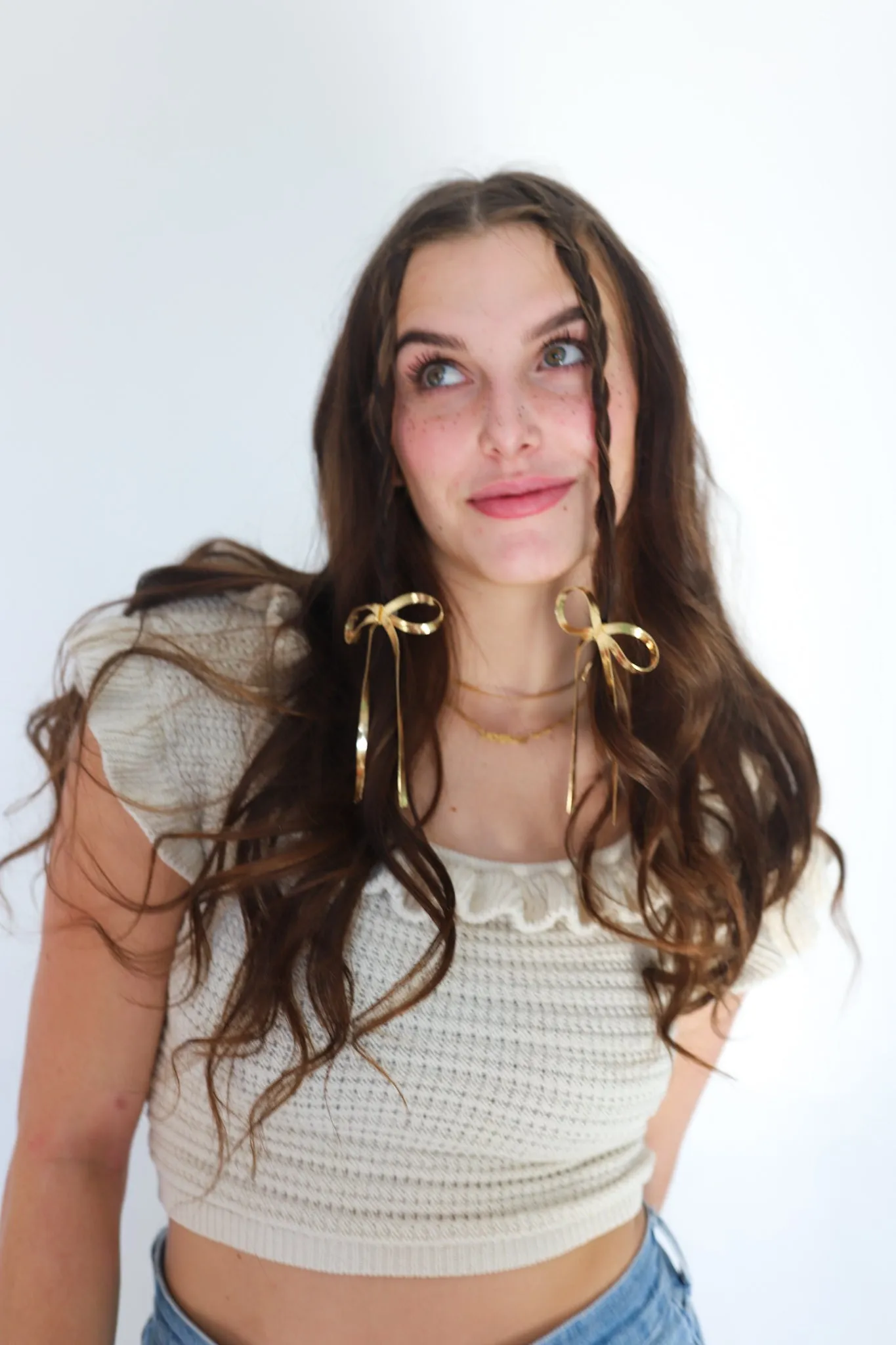 BOW PONYTAIL HAIR CUFF ( GOLD   SILVER )
