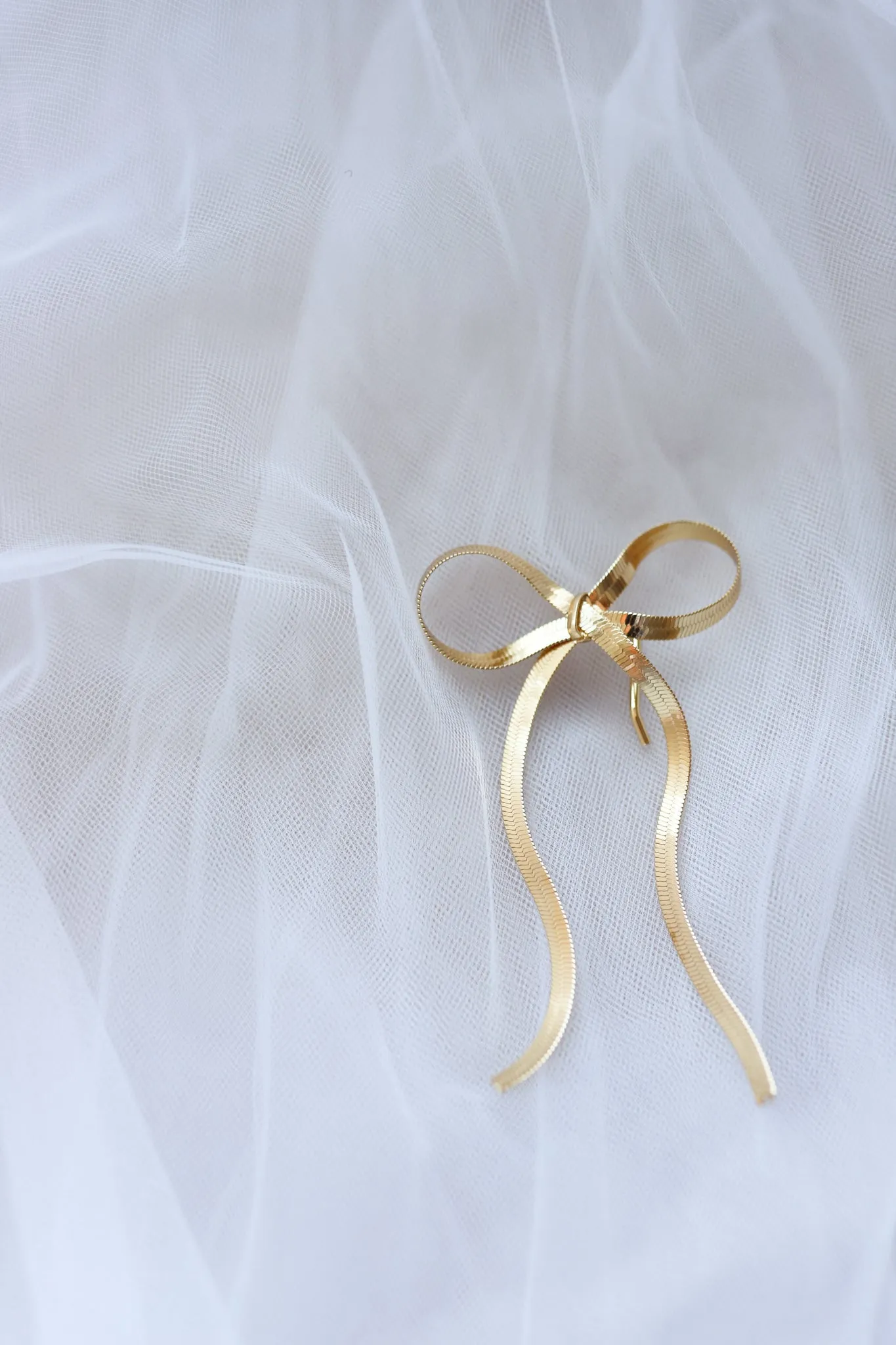 BOW PONYTAIL HAIR CUFF ( GOLD   SILVER )