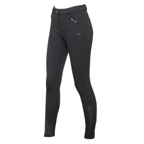 Brava Girls Full Seat Gel Riding Breeches - Black