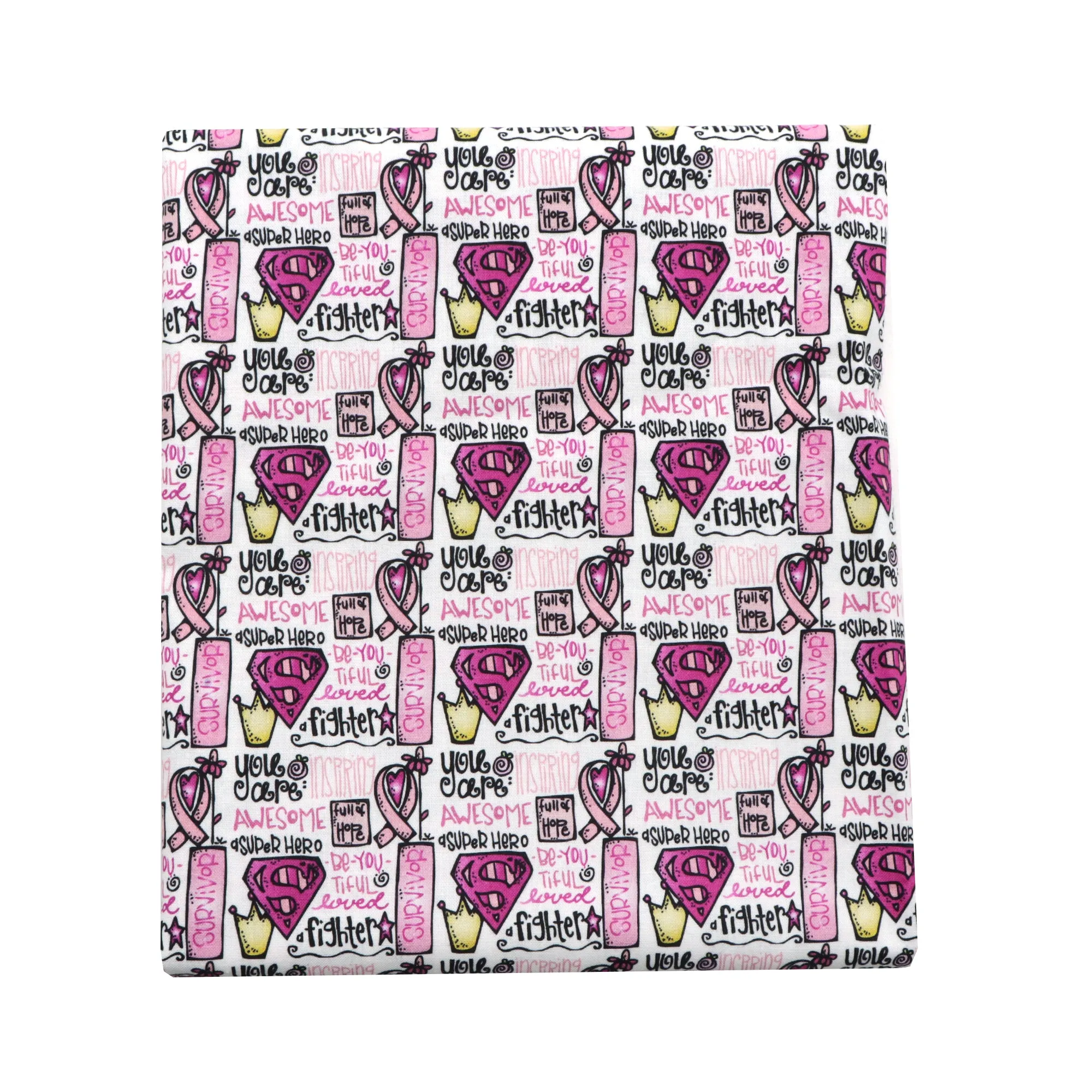breast cancer printed fabric