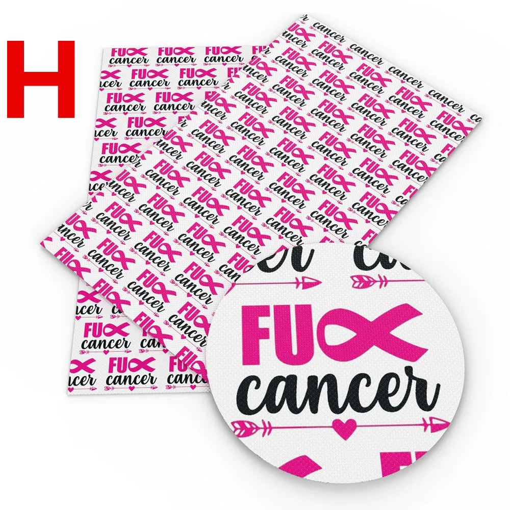 breast cancer printed fabric
