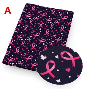 breast cancer printed fabric