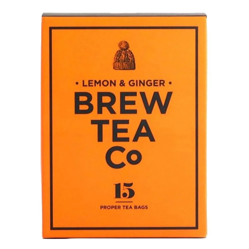 Brew Tea Co. - 'Lemon & Ginger' Tea Bags (15CT)
