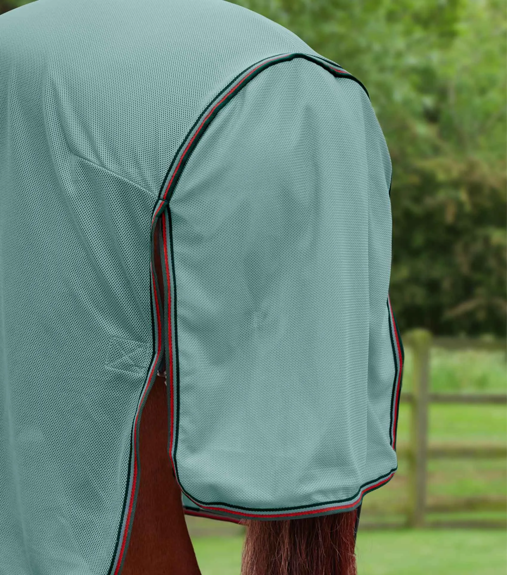 Bug Buster Fly Rug with Detachable Neck and Belly Flap Mint Green