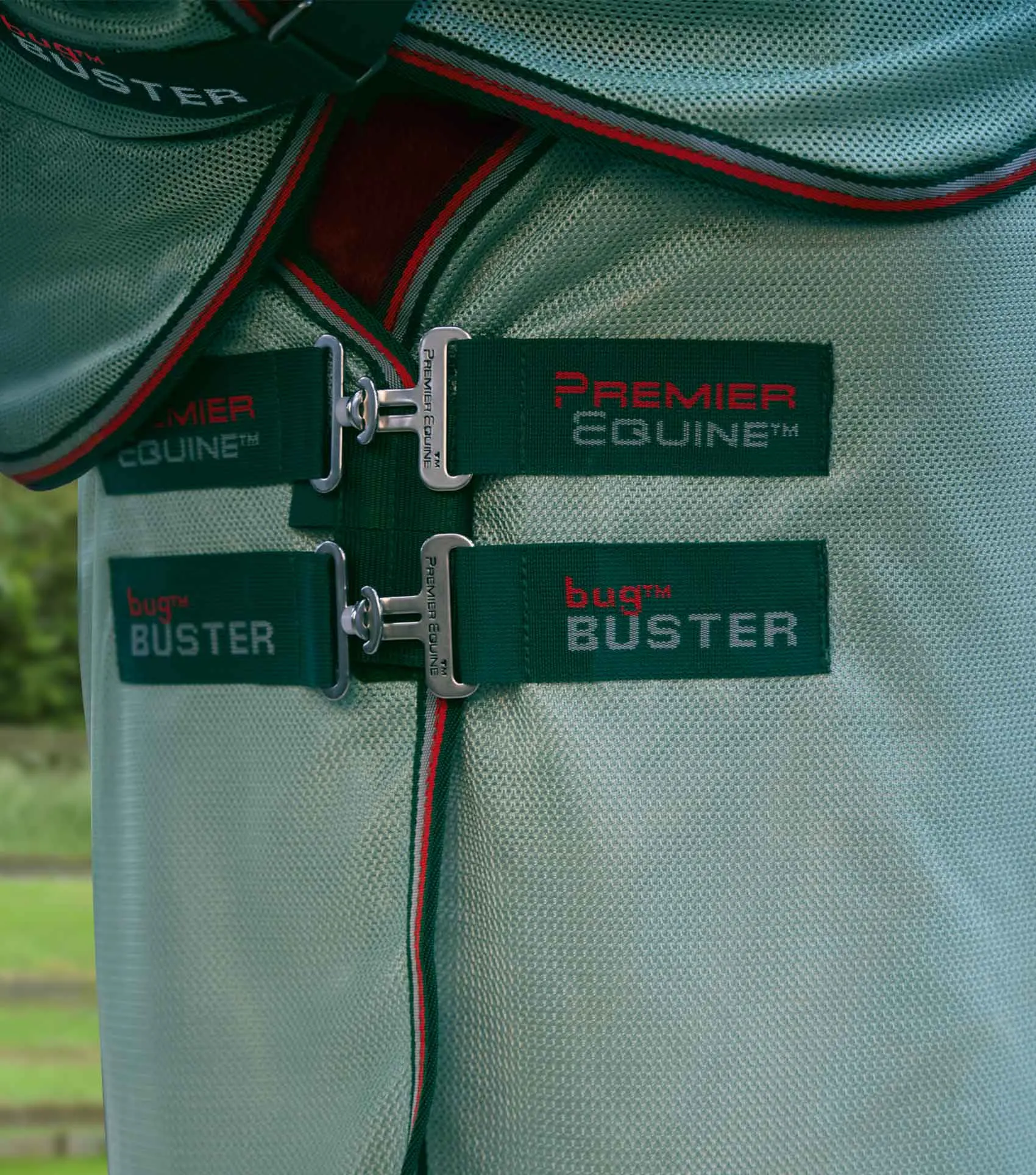 Bug Buster Fly Rug with Detachable Neck and Belly Flap Mint Green