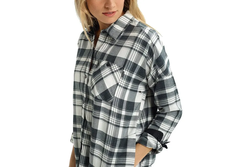 Burton Womens Grace Flannel True Black Marcy Plaid