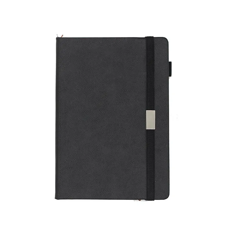 Business Notebook with Pen Holder and Elastic Band Closure