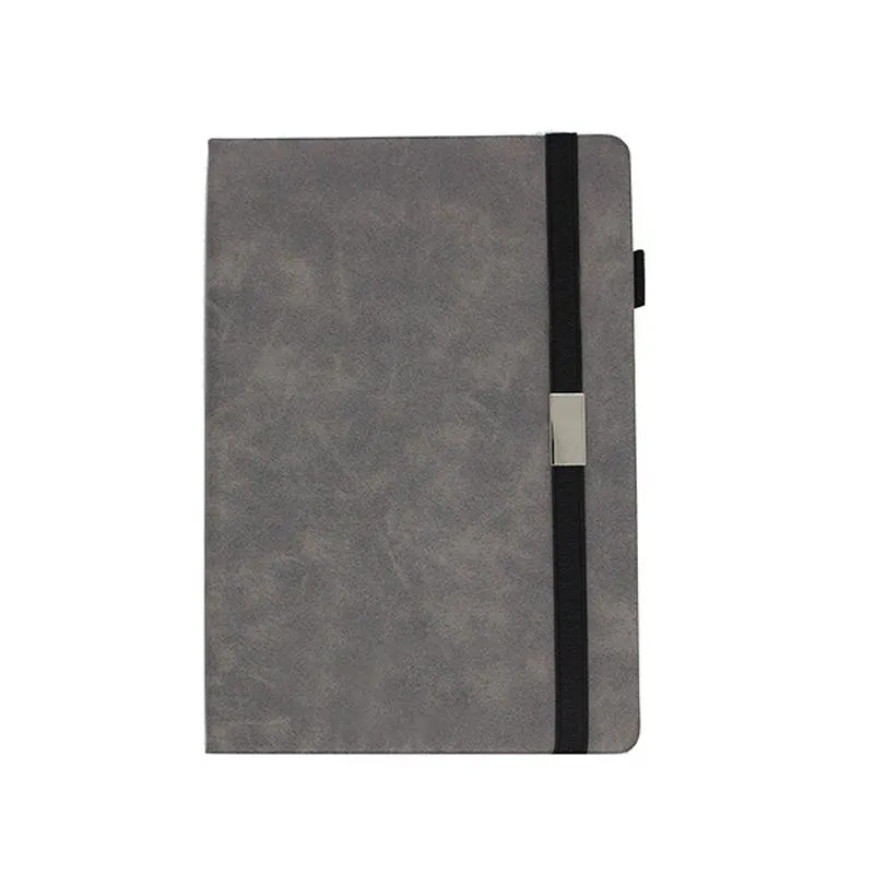 Business Notebook with Pen Holder and Elastic Band Closure