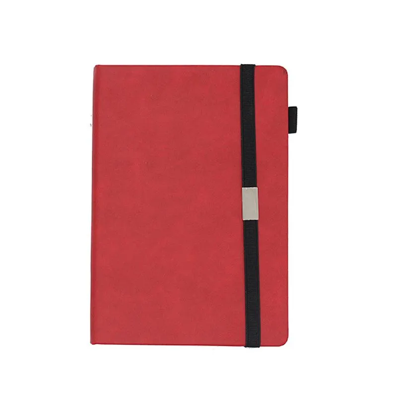 Business Notebook with Pen Holder and Elastic Band Closure