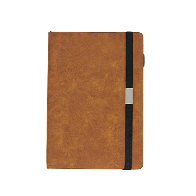 Business Notebook with Pen Holder and Elastic Band Closure