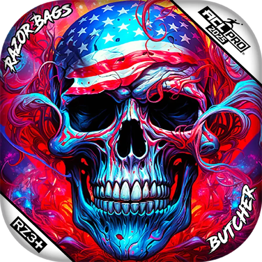 Butcher | Skull Merica | ACL PRO Razor Cornhole Bags