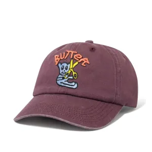 Butter Goods Bear 6 Panel Cap Wine
