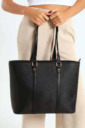 Canvas Shopper - Black