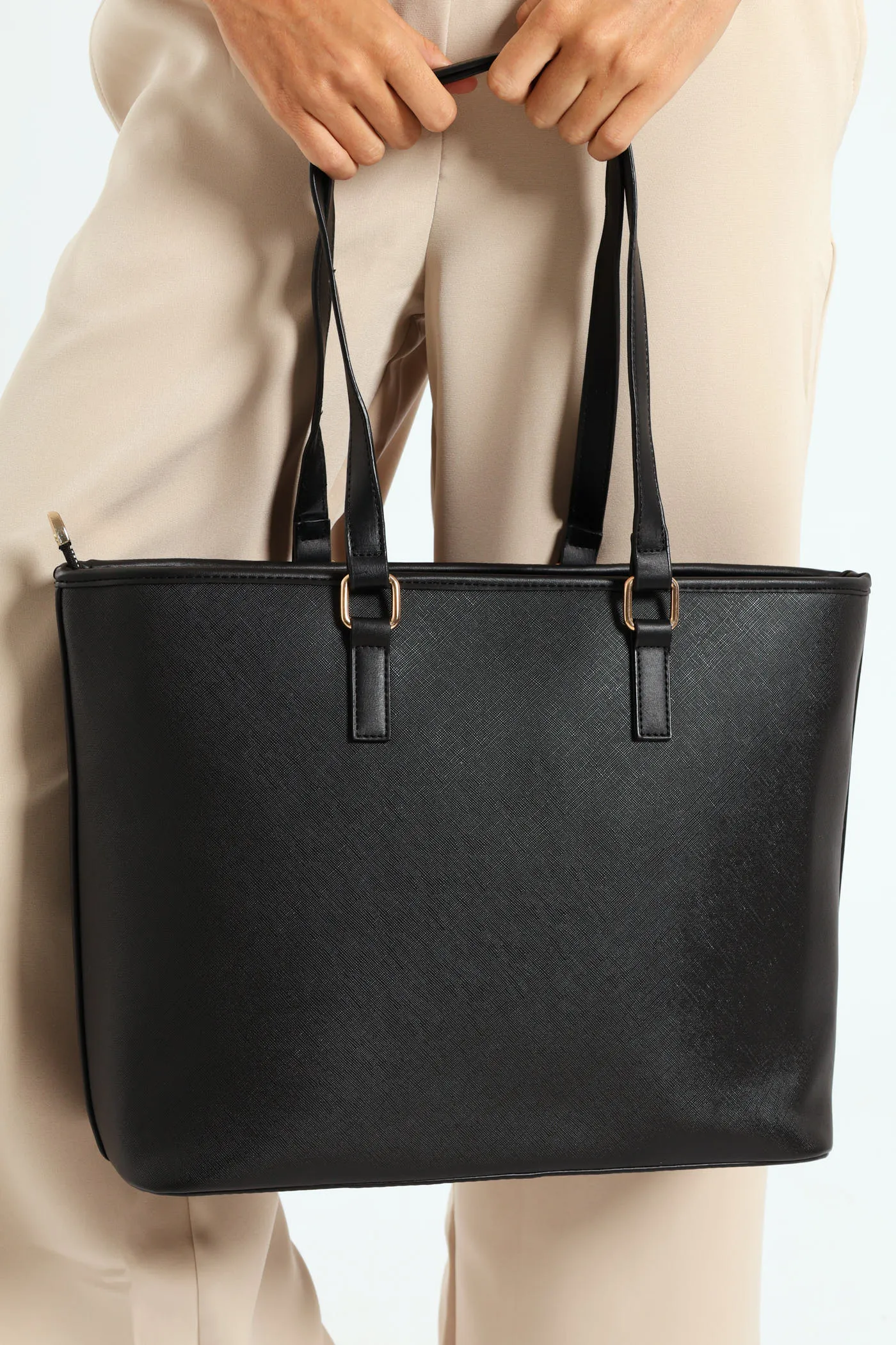 Canvas Shopper - Black
