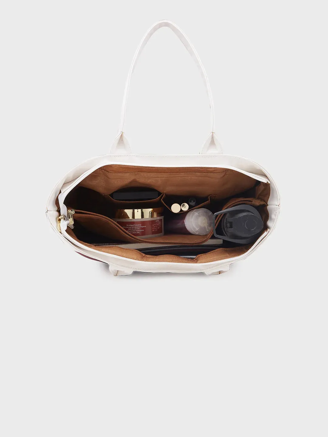 Caprese Tivoli Medium Maroon Tote Bag