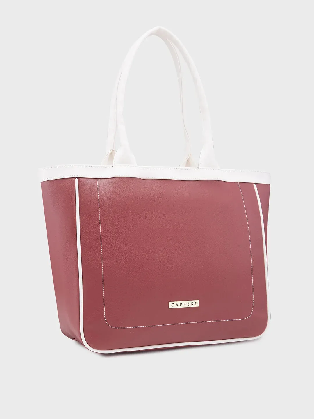 Caprese Tivoli Medium Maroon Tote Bag