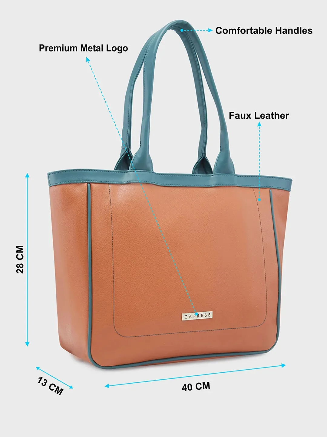Caprese Tivoli Medium Tan Tote Bag