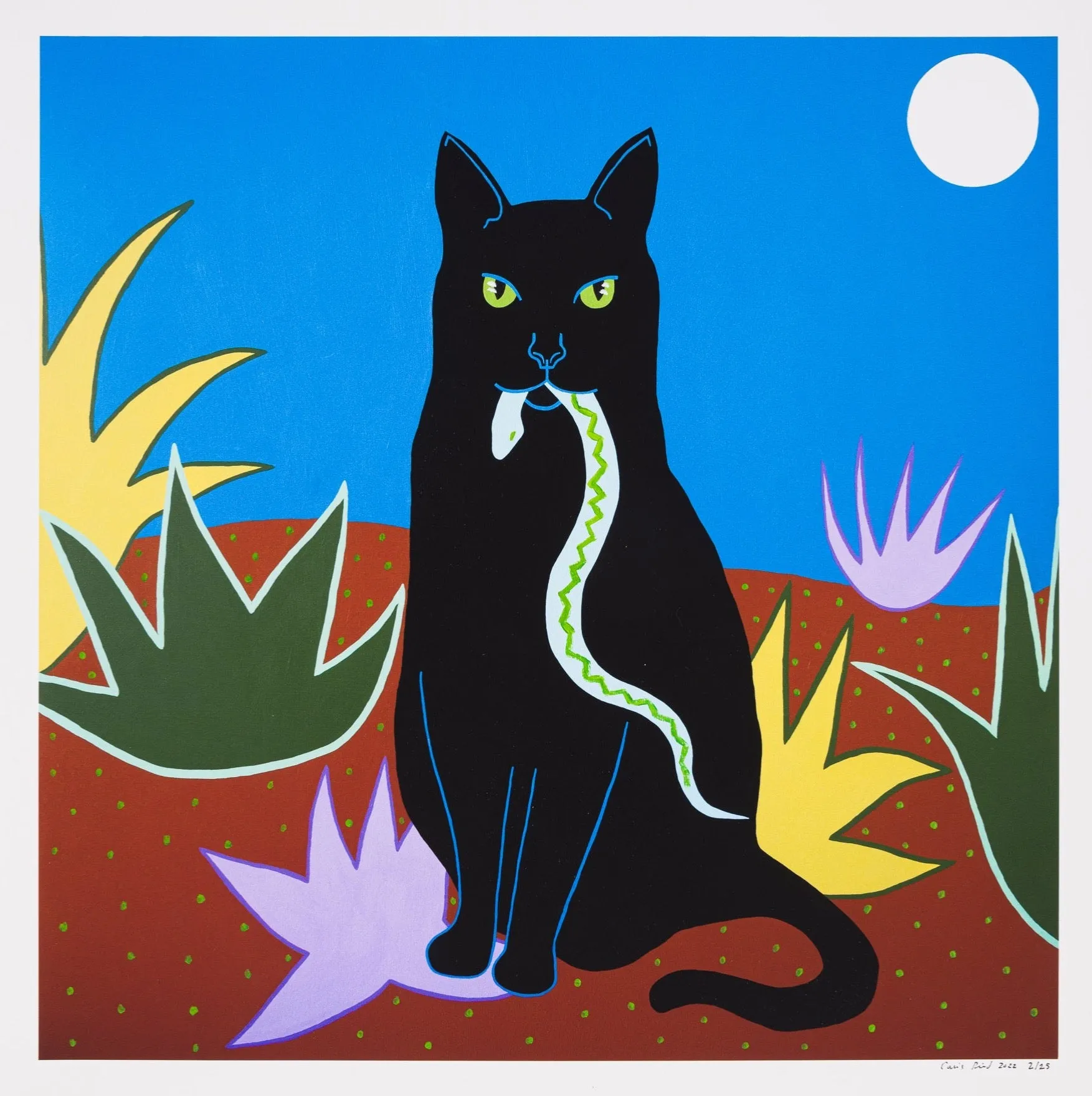 Caris Reid, Hunter’s Moon, 2022; Hand-Embellished, Signed, and Numbered Limited Edition Print