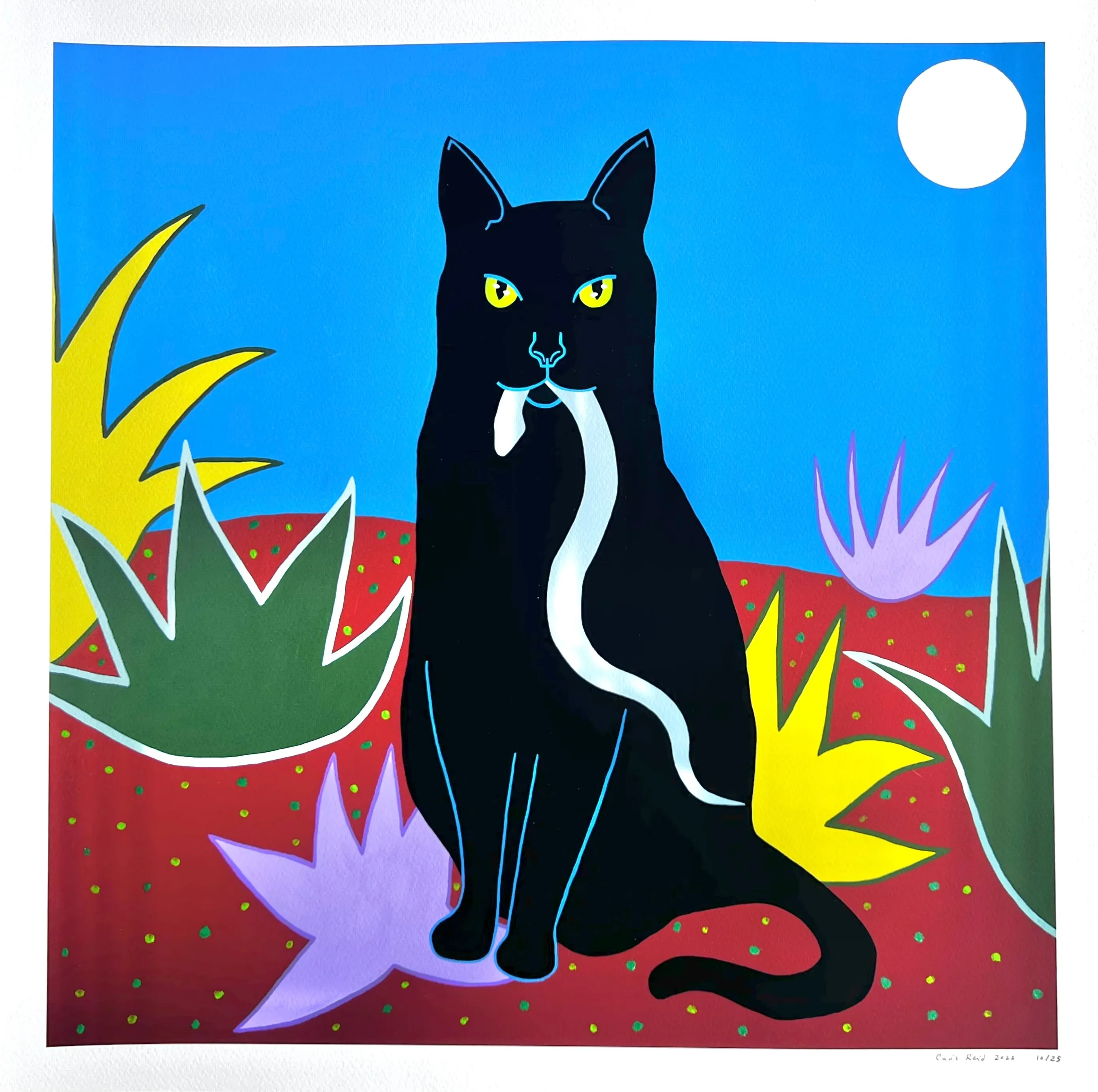 Caris Reid, Hunter’s Moon, 2022; Hand-Embellished, Signed, and Numbered Limited Edition Print