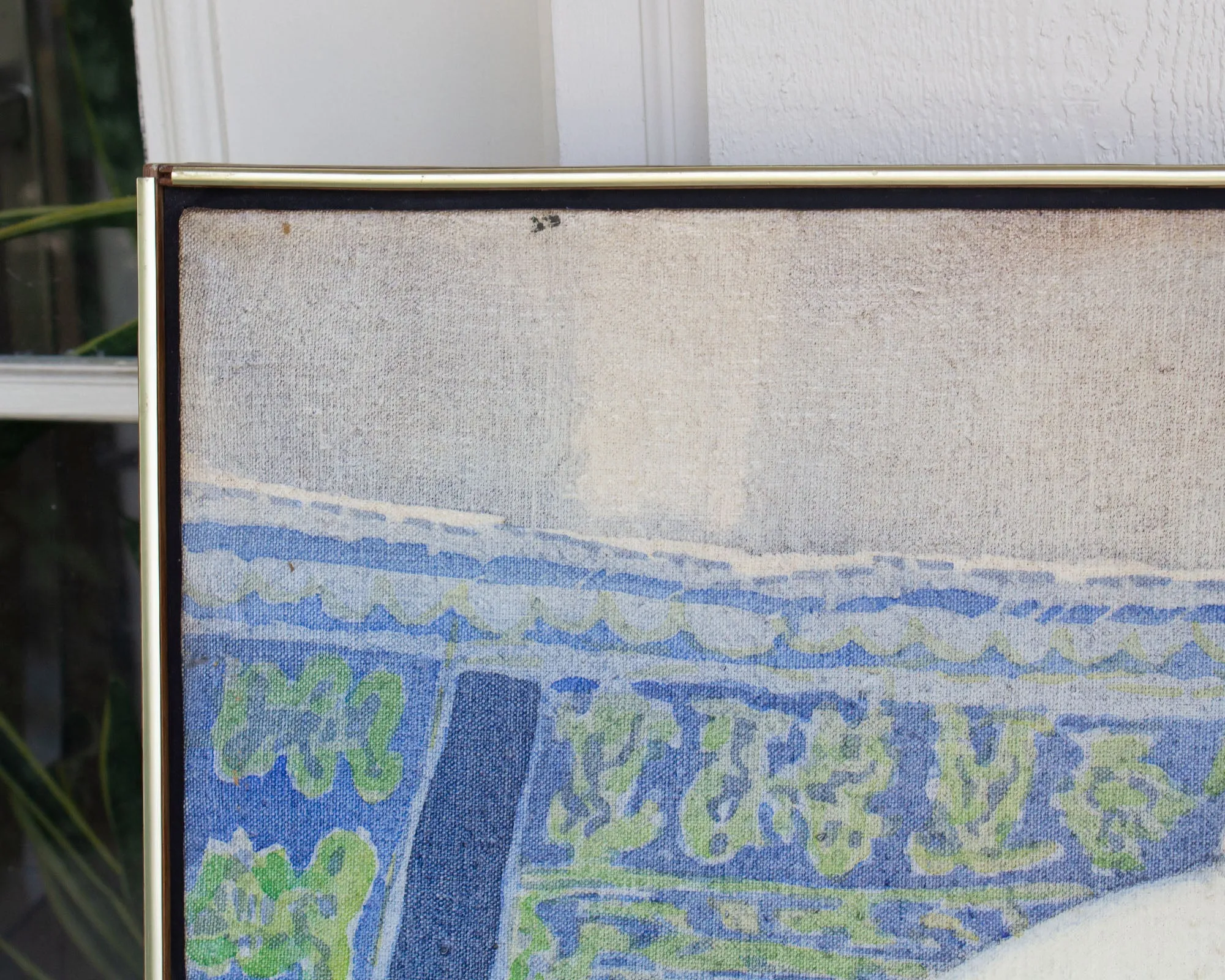 Carl E. Schwartz Signed 1973 Oil on Canvas Painting