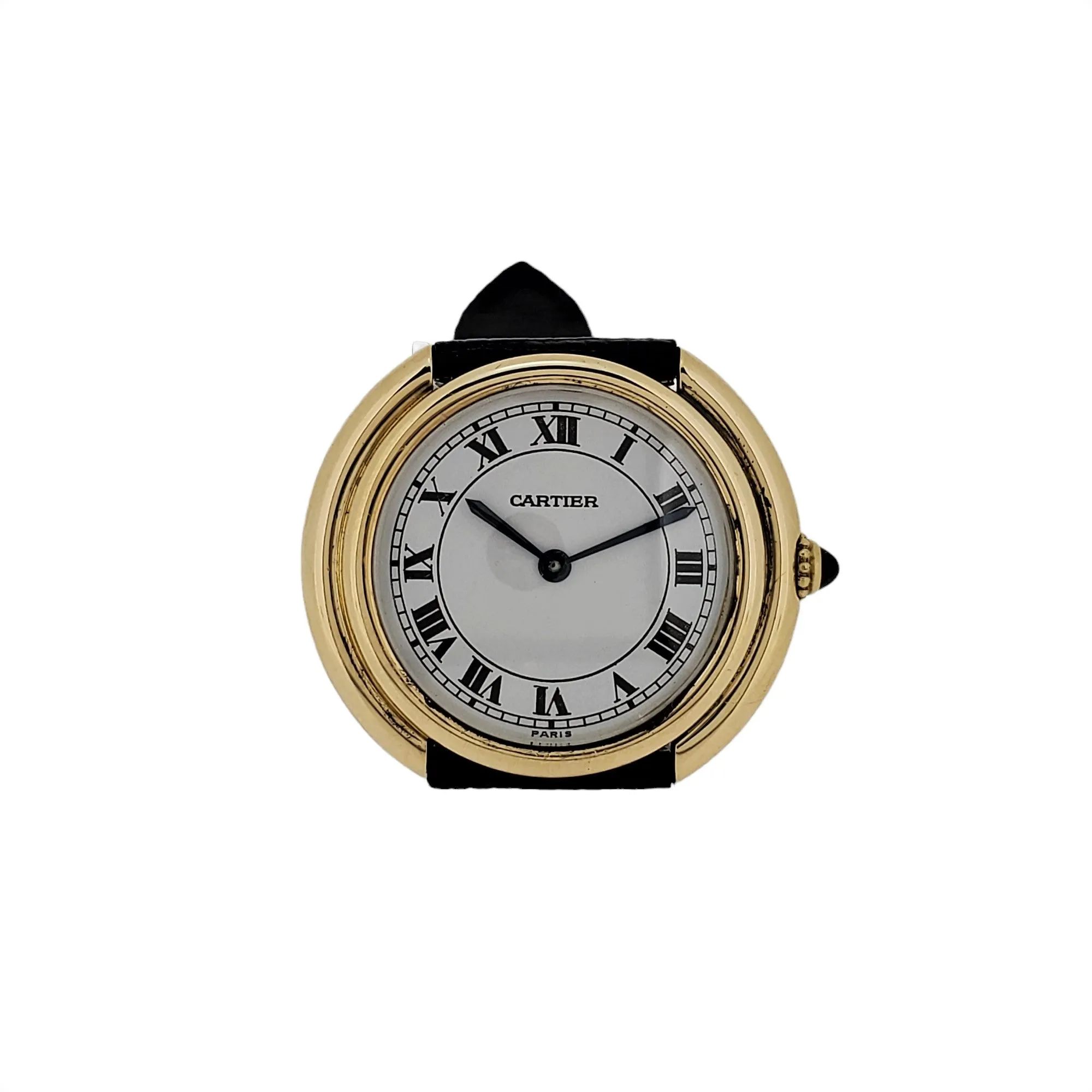 Cartier Paris Vendome Large Automatic Watch with 18K Vintage buckle,Circa 1973