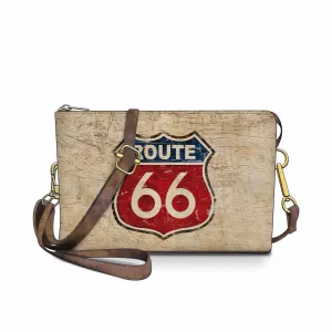 Casual and Versatile Vintage Route 66 Crossbody Bag for Everyday Style