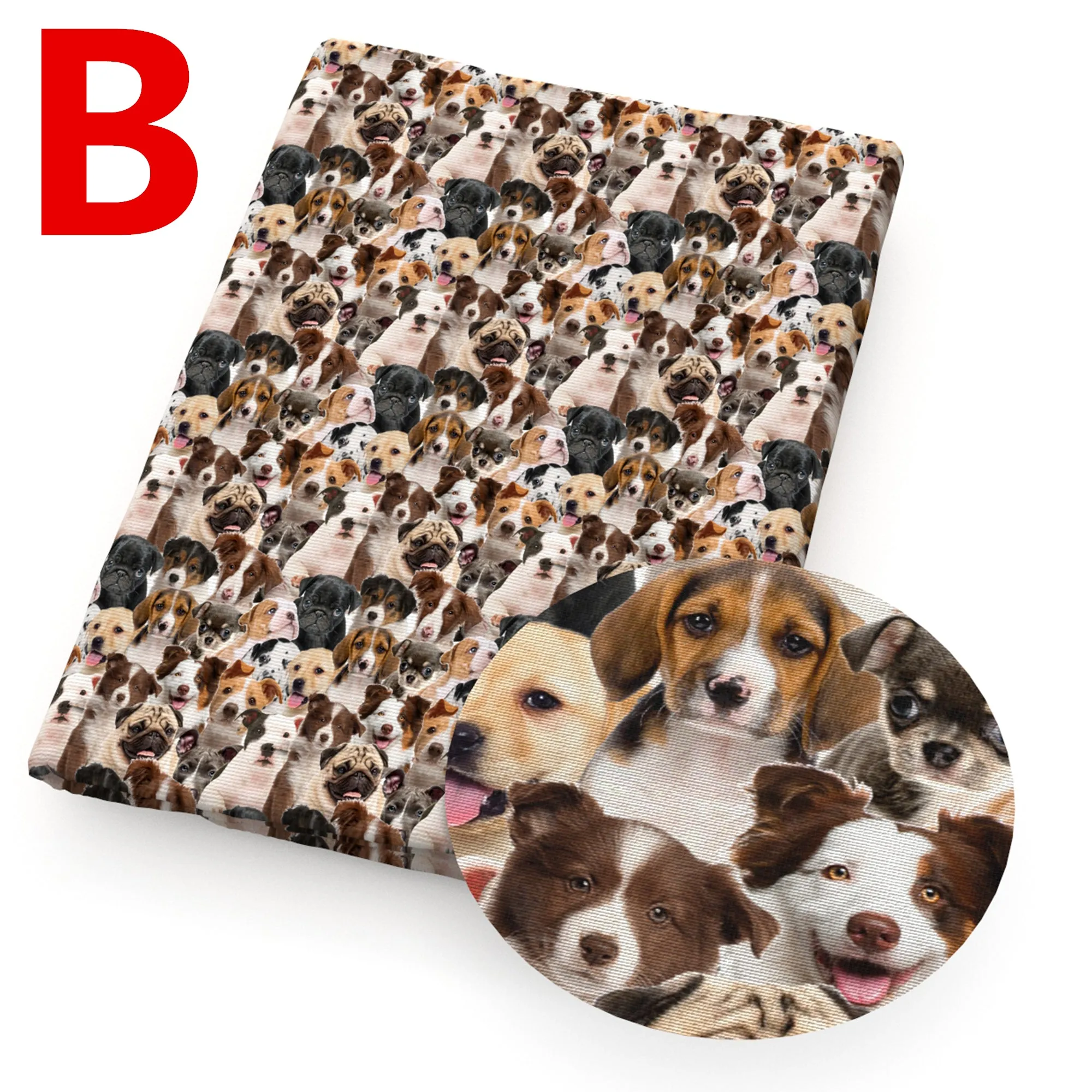 cat dog pet printed fabric