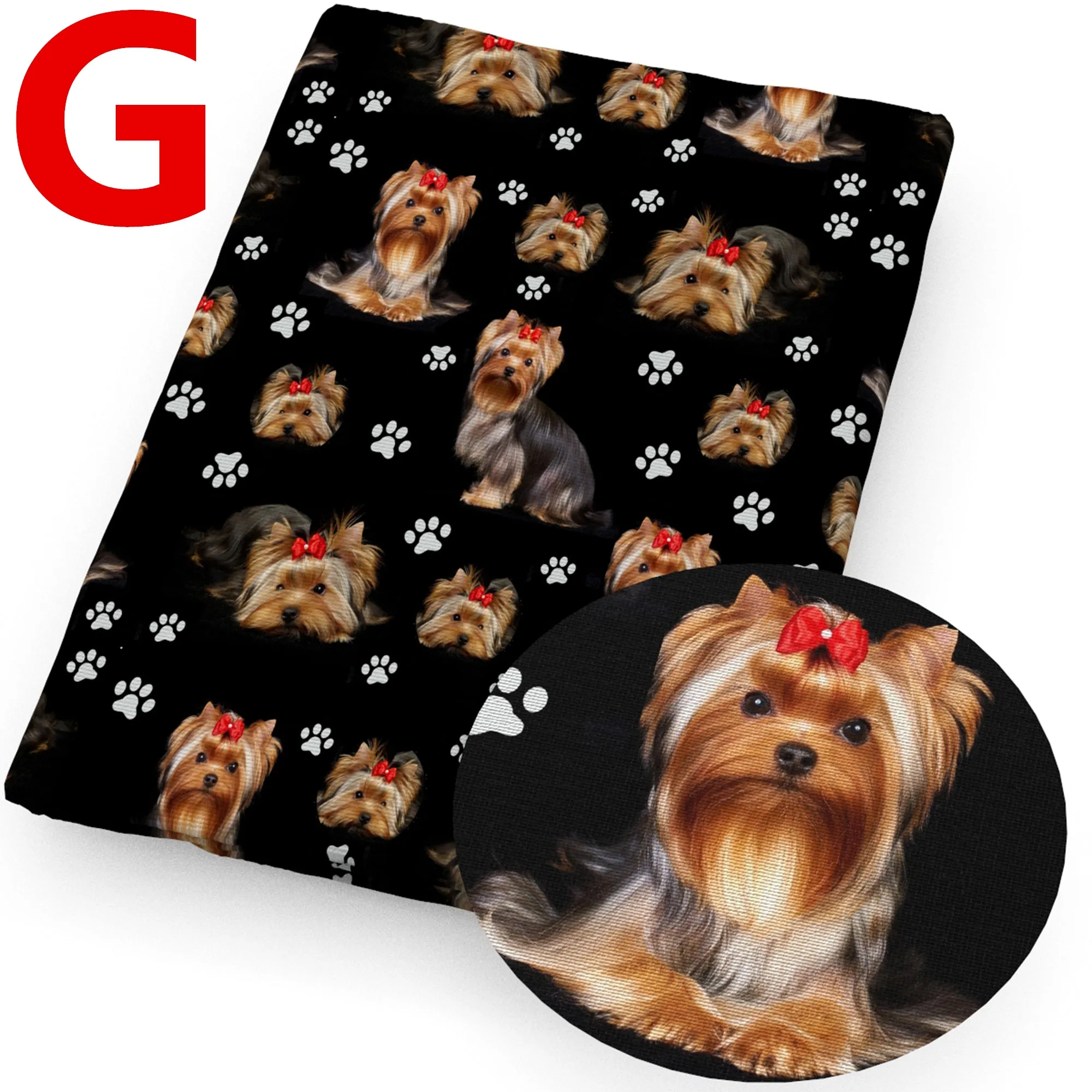 cat dog pet printed fabric