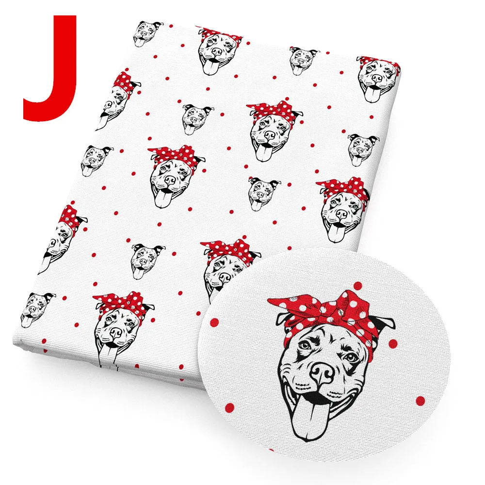 cat dog pet printed fabric